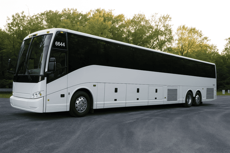 exterior of Weston Coach Bus Service coach bus