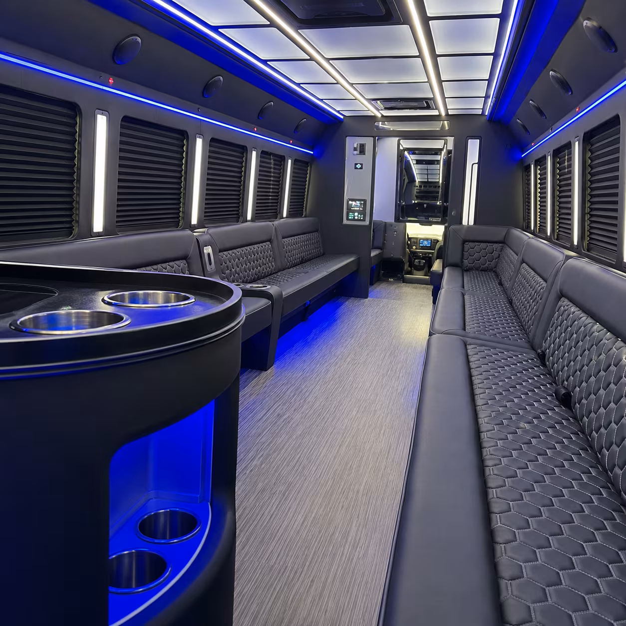 party buses to kaseya center concerts in downtown miami