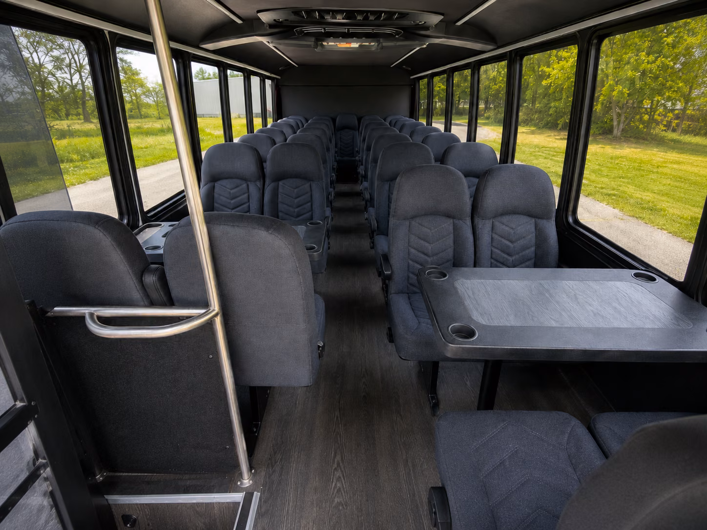 weston 15 passenger minibus inside