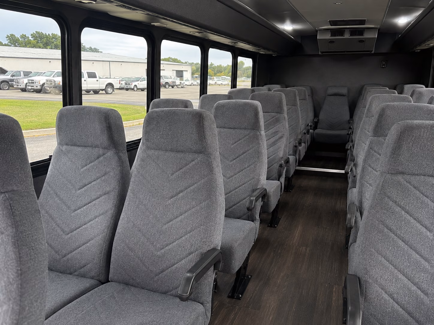 weston 15 passenger minibus interior