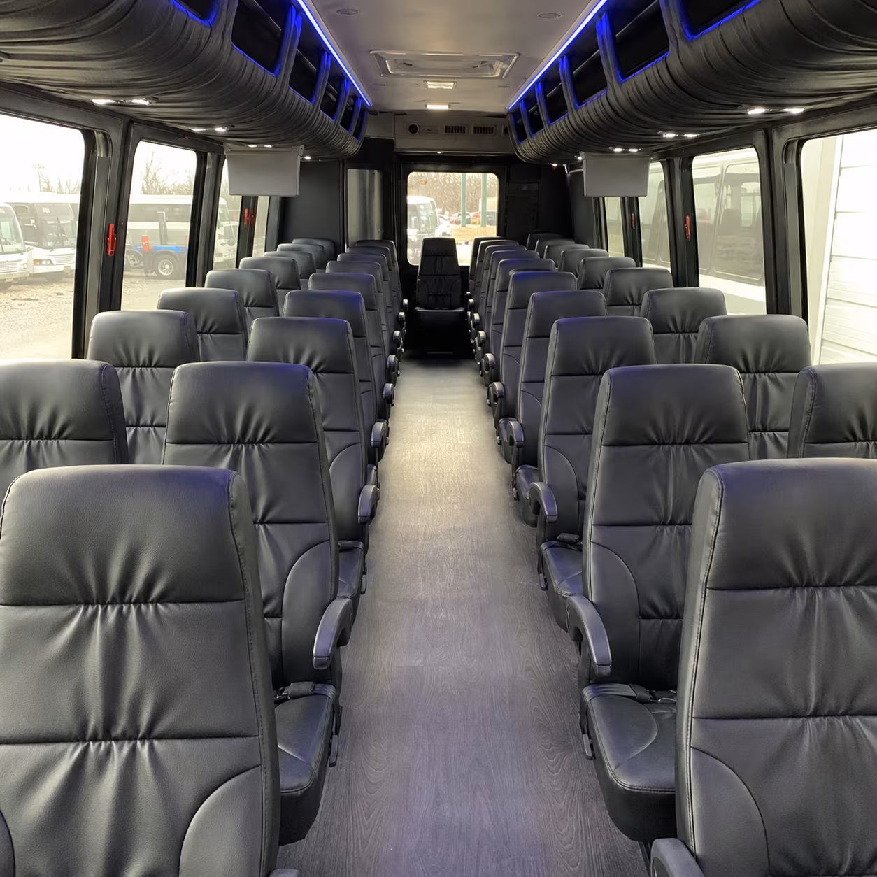 weston 28 passenger minibus interior