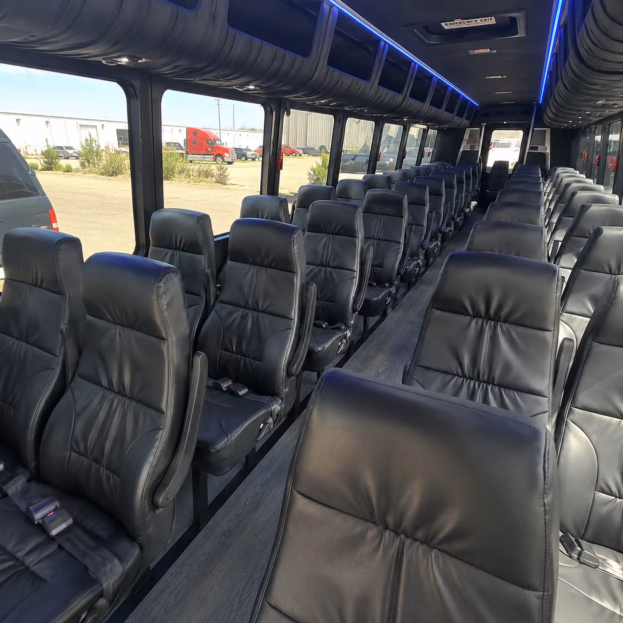 weston 35 passenger minibus interior