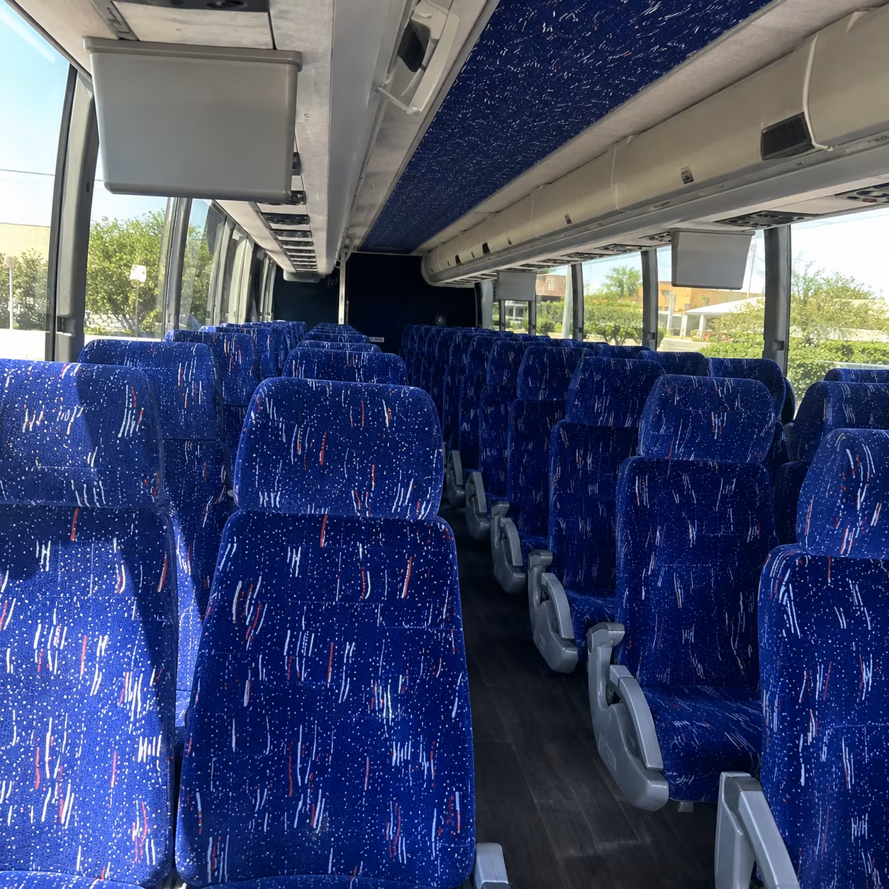 weston 56 passenger charter bus interior