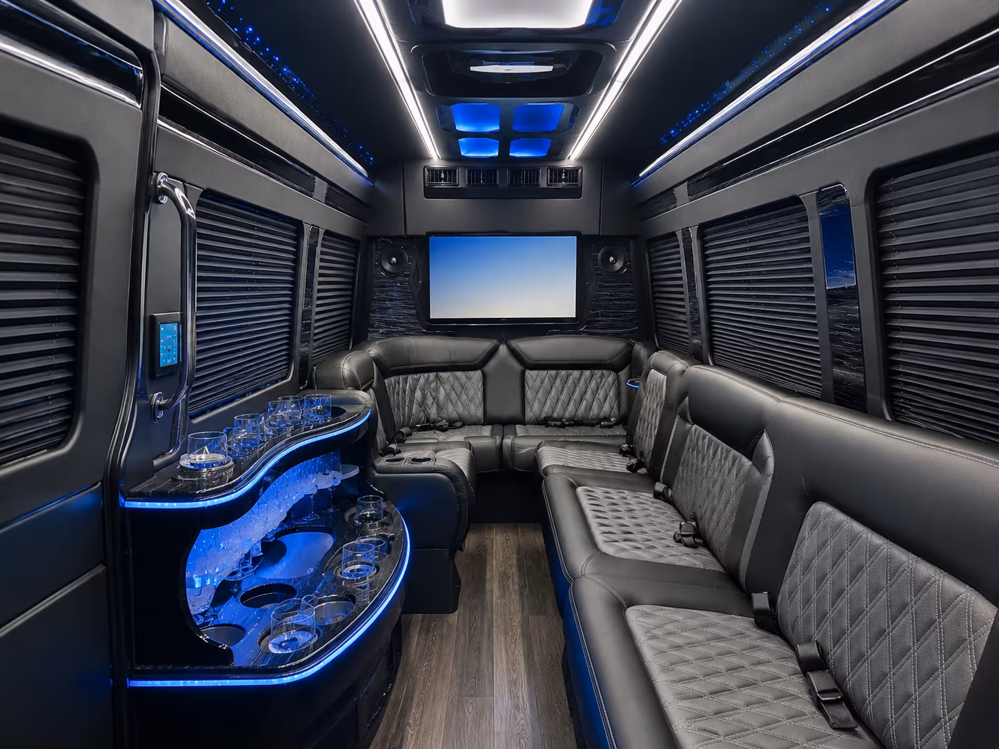 weston sprinter limousine inside